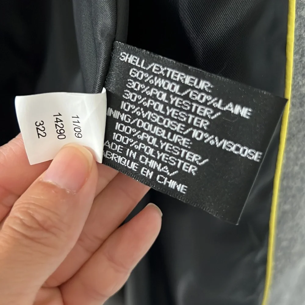 NWT DKNY gray coat - Picture 8 of 9